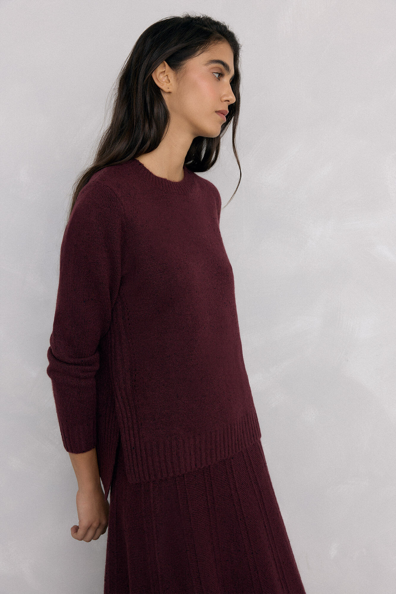 Pedro del Hierro Jersey jaspeado aberturas laterales