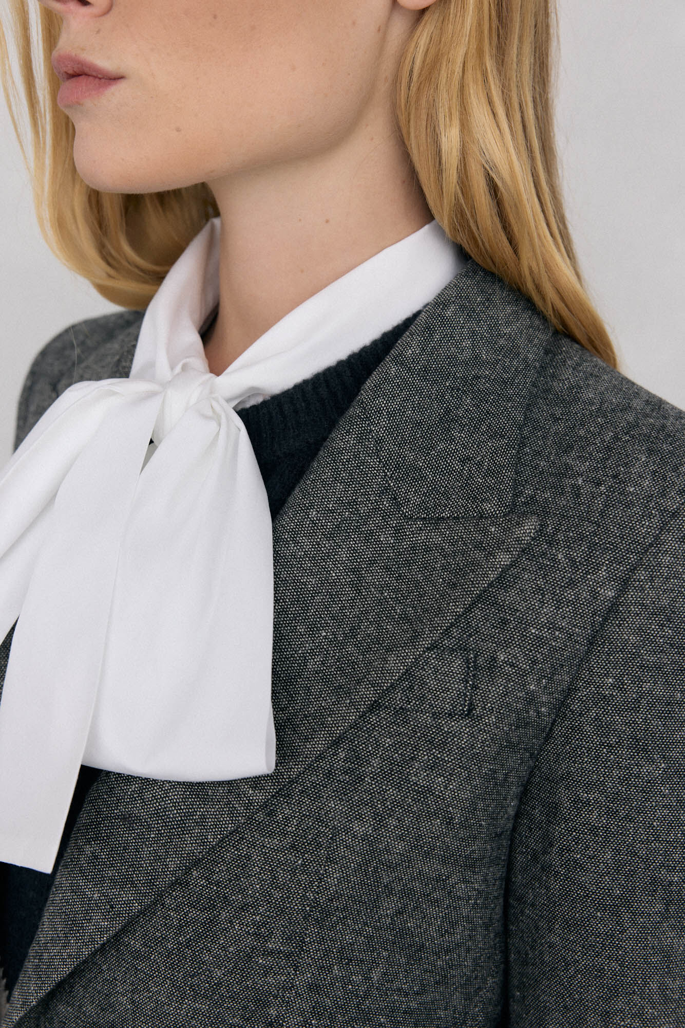 Pedro del Hierro Blazer de cheviot Gris