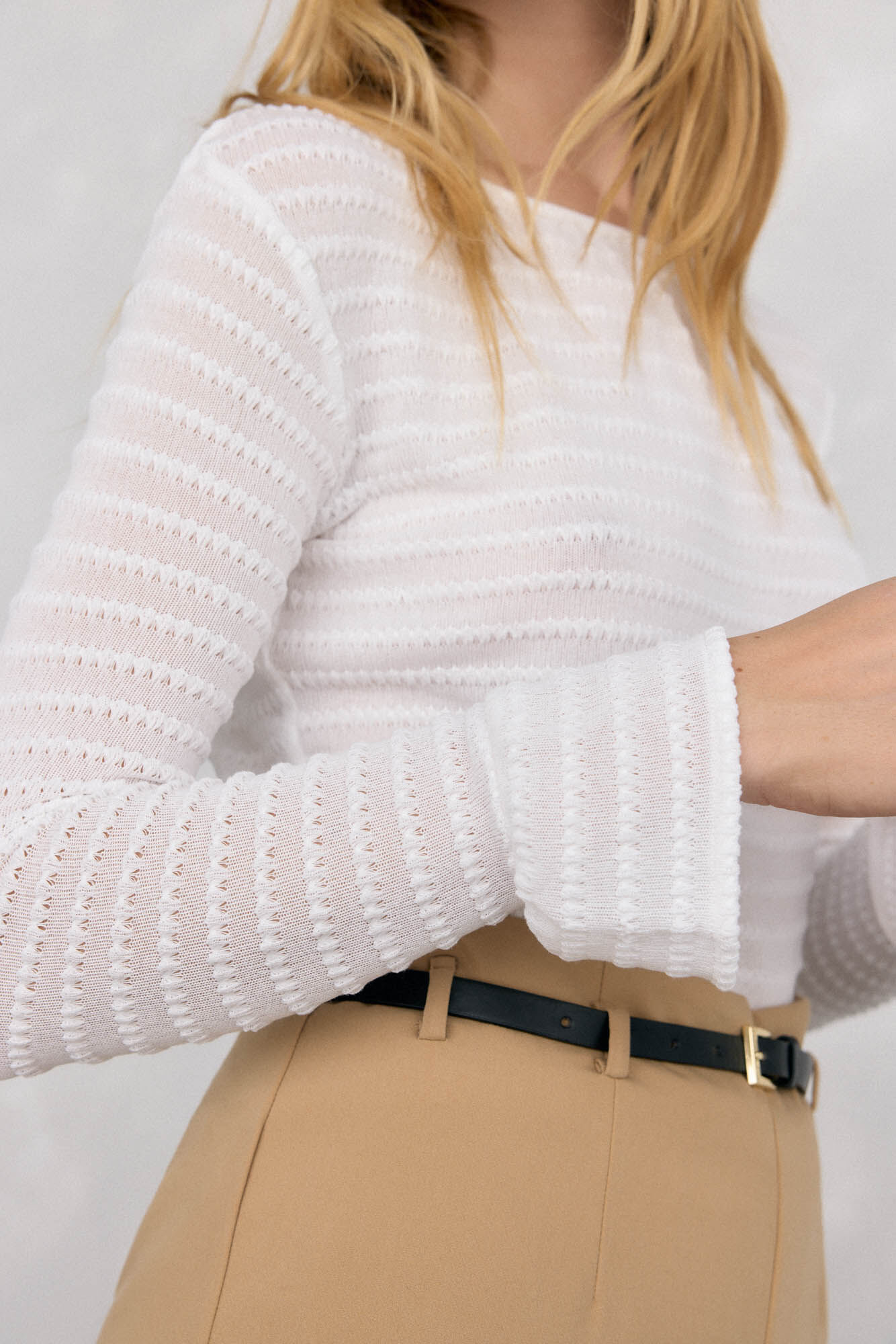 Pedro del Hierro Camiseta fruncida estructura