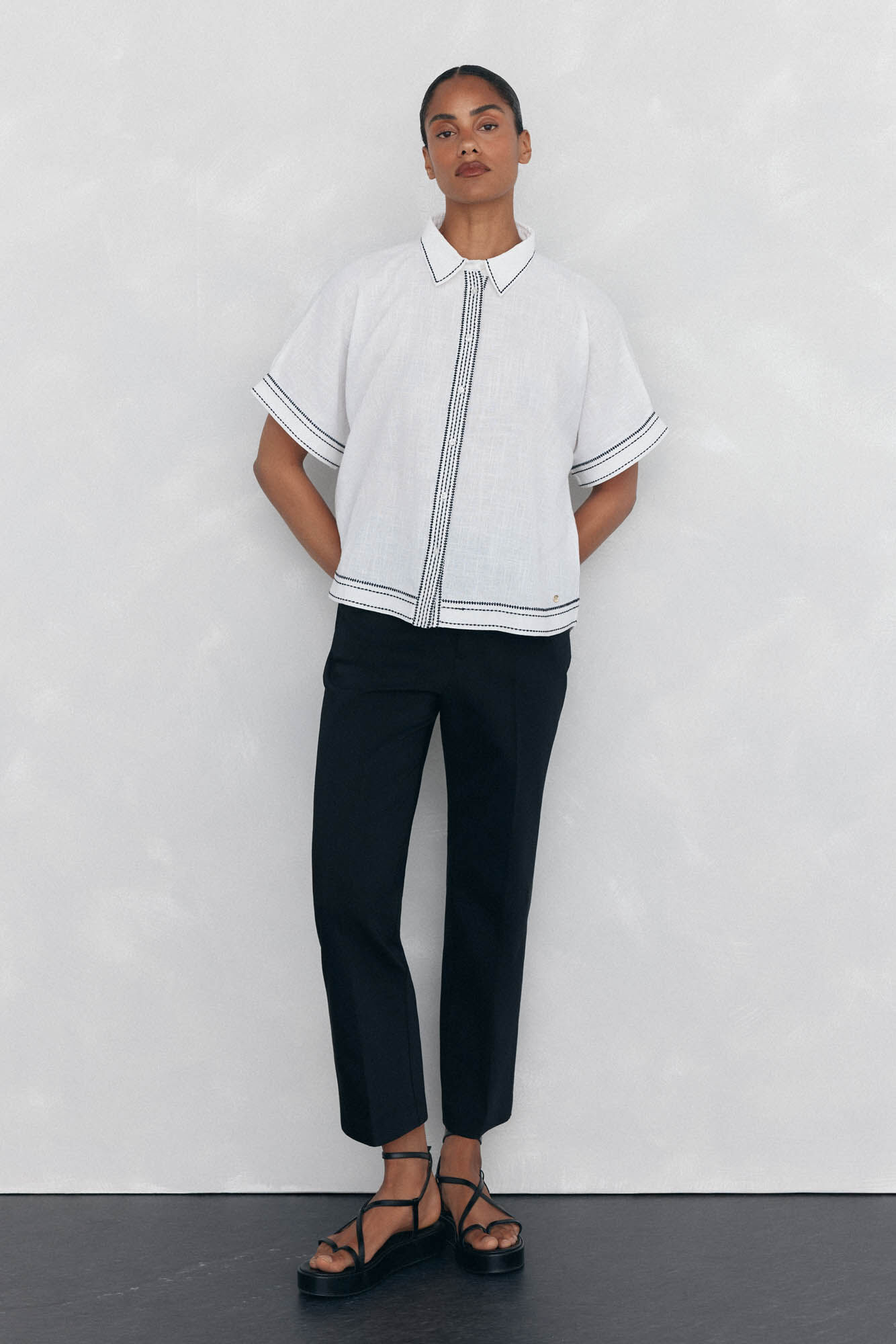 Pedro del Hierro Pantalones straight classic