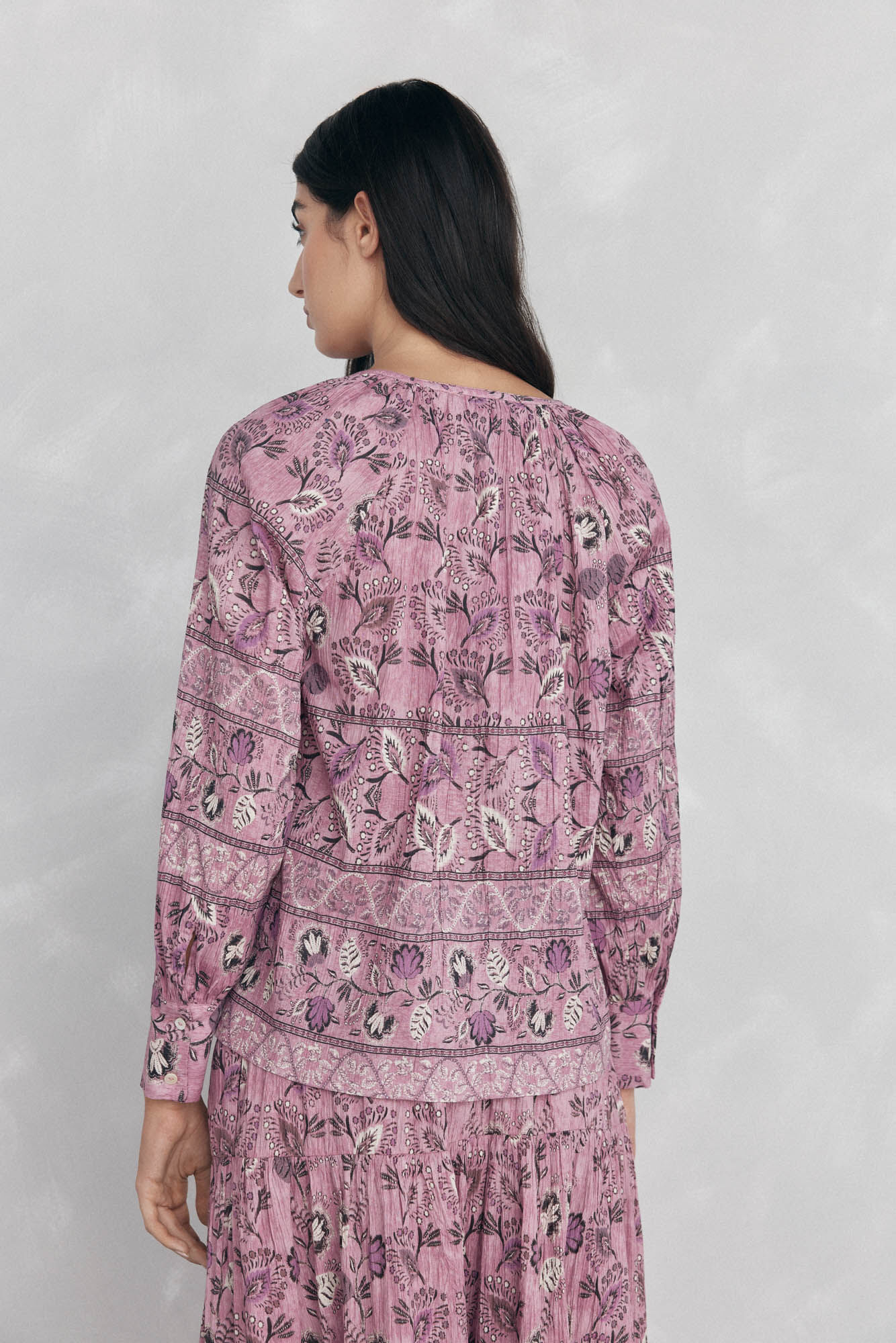 Pedro del Hierro Blusa estampada Morado