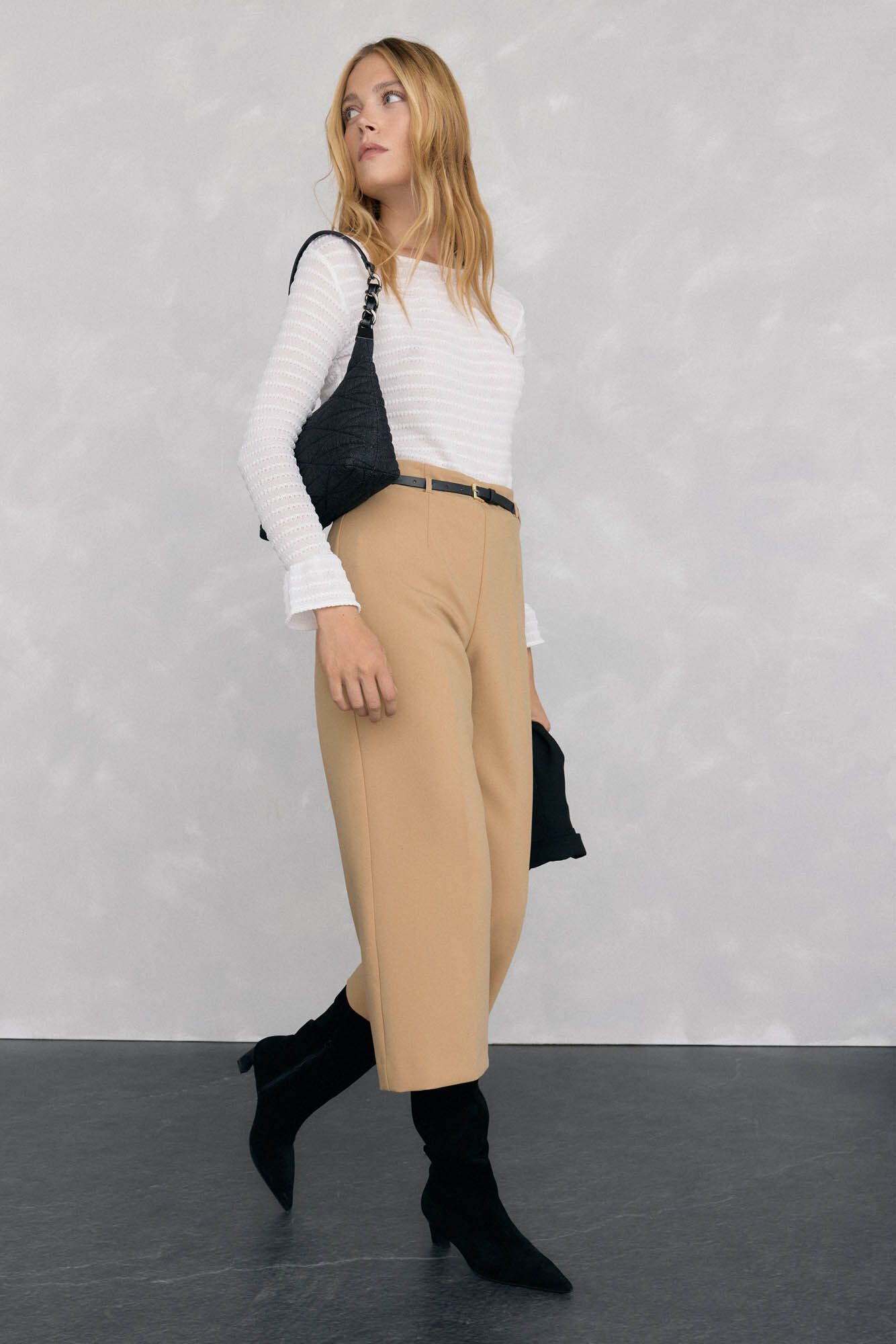 Pedro del Hierro Playera fruncida de estructura Blanco
