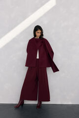 Pedro del Hierro Pantal&oacute;n falda Burdeos
