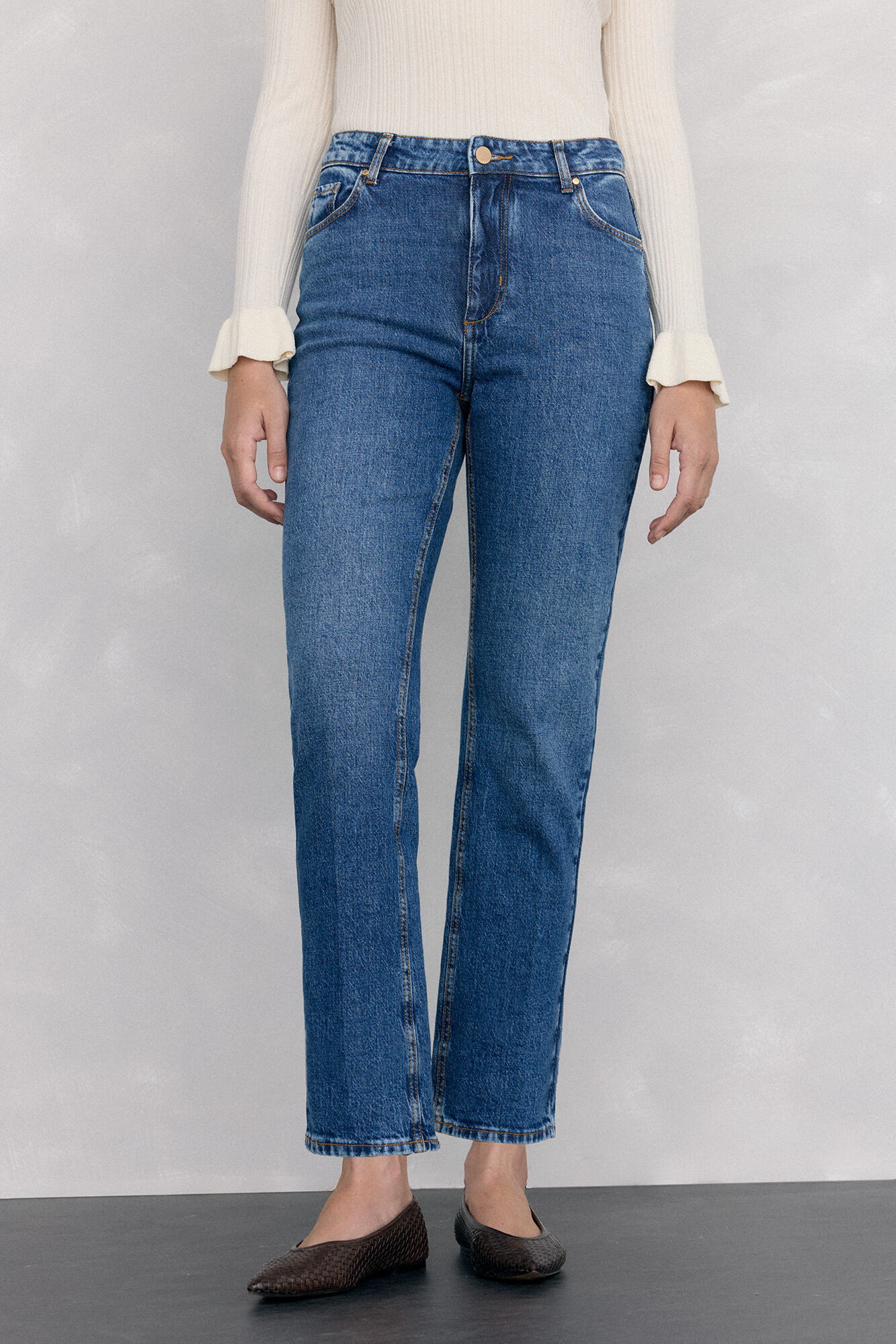 Pedro del Hierro Jeans rectos b&aacute;sicos