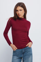Springfield Playera de cuello Perkins de soft touch p&uacute;rpura