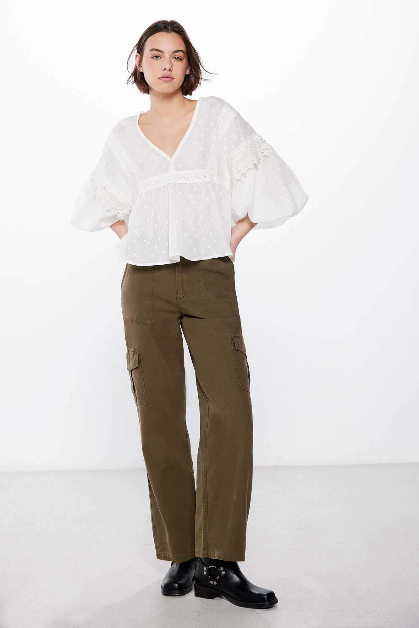 High Spirits Blusa Kingsville blanco