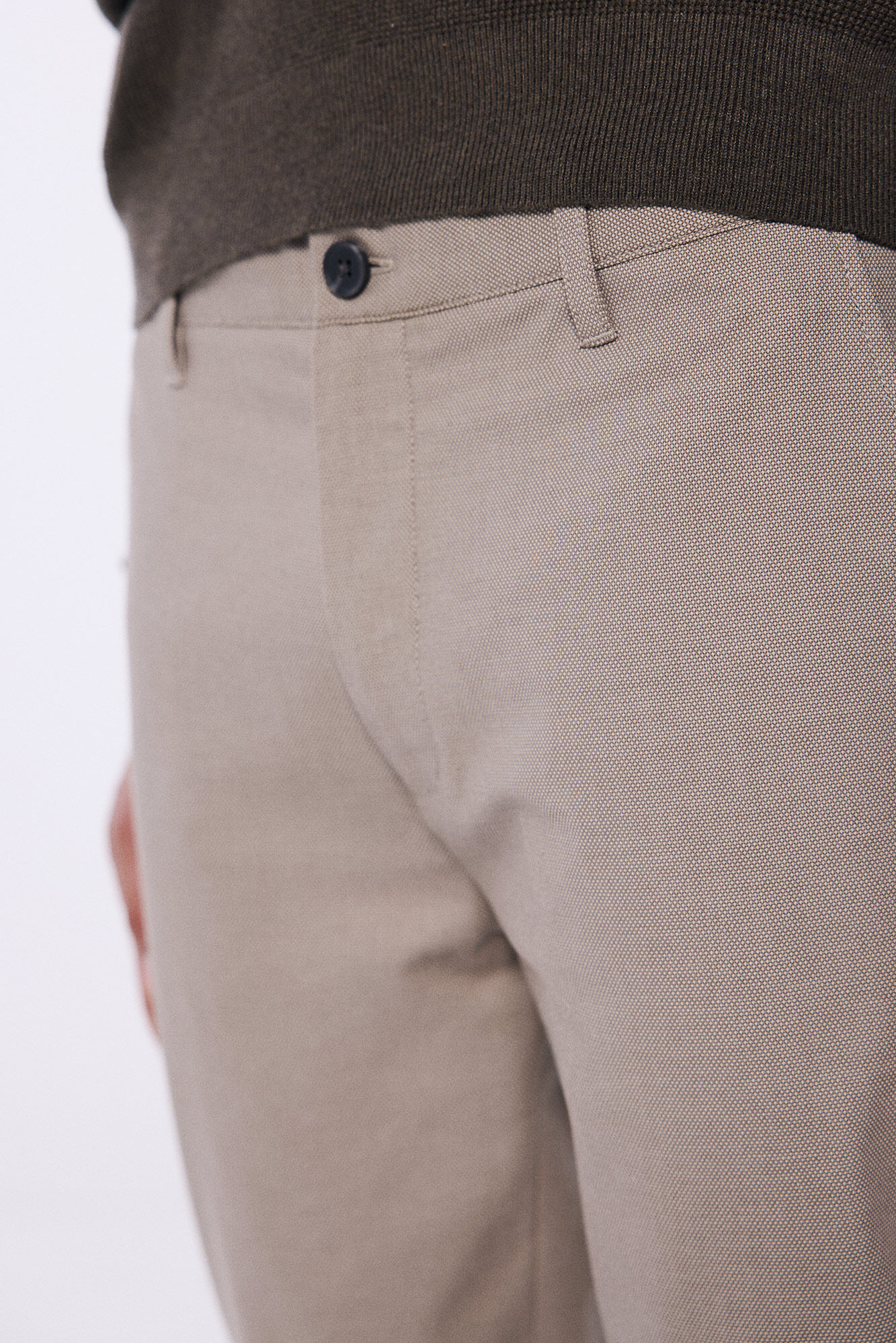 Springfield Pantal&oacute;n chino vestir comfort slim fit caf&eacute;