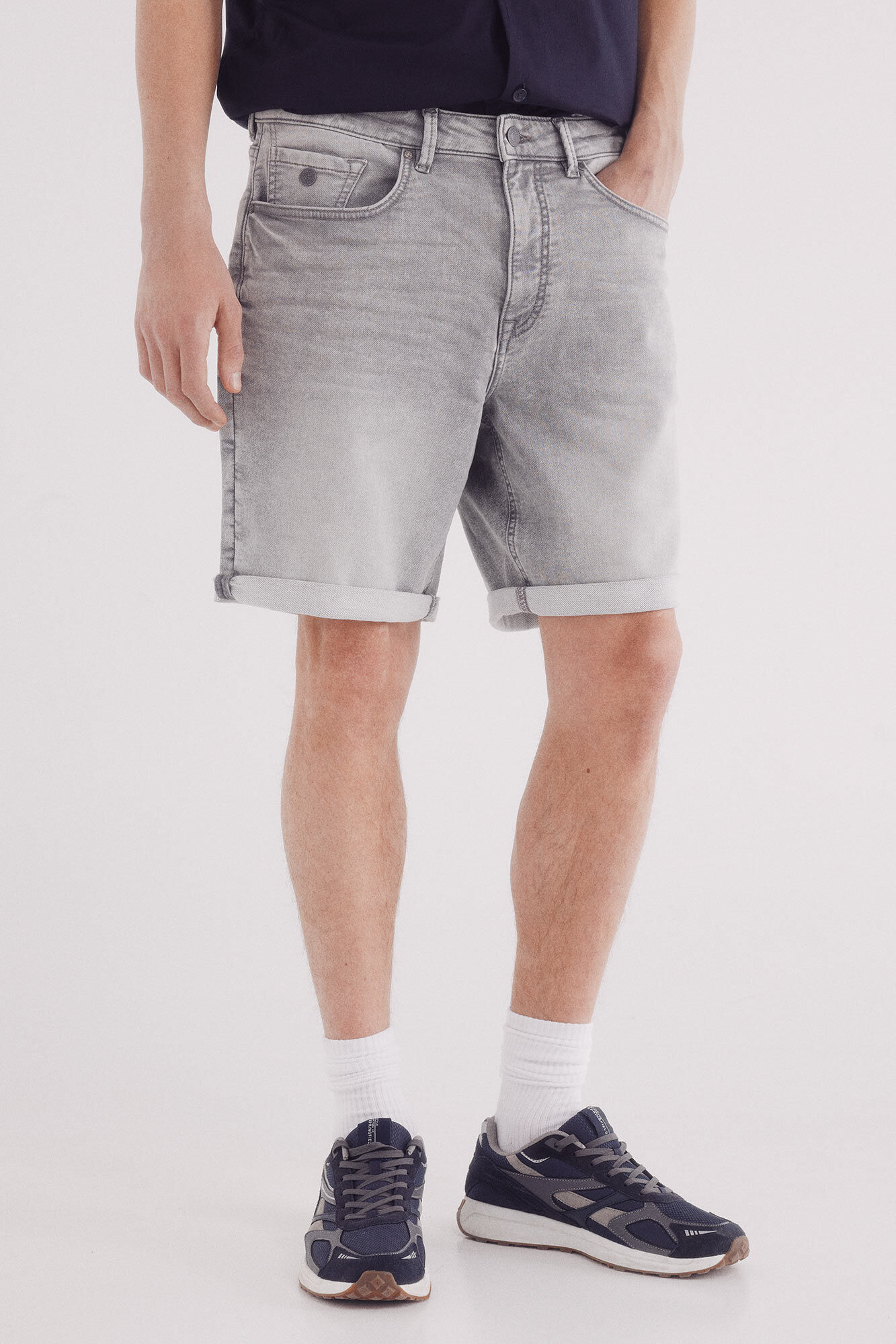 Springfield Bermuda en knit denim 