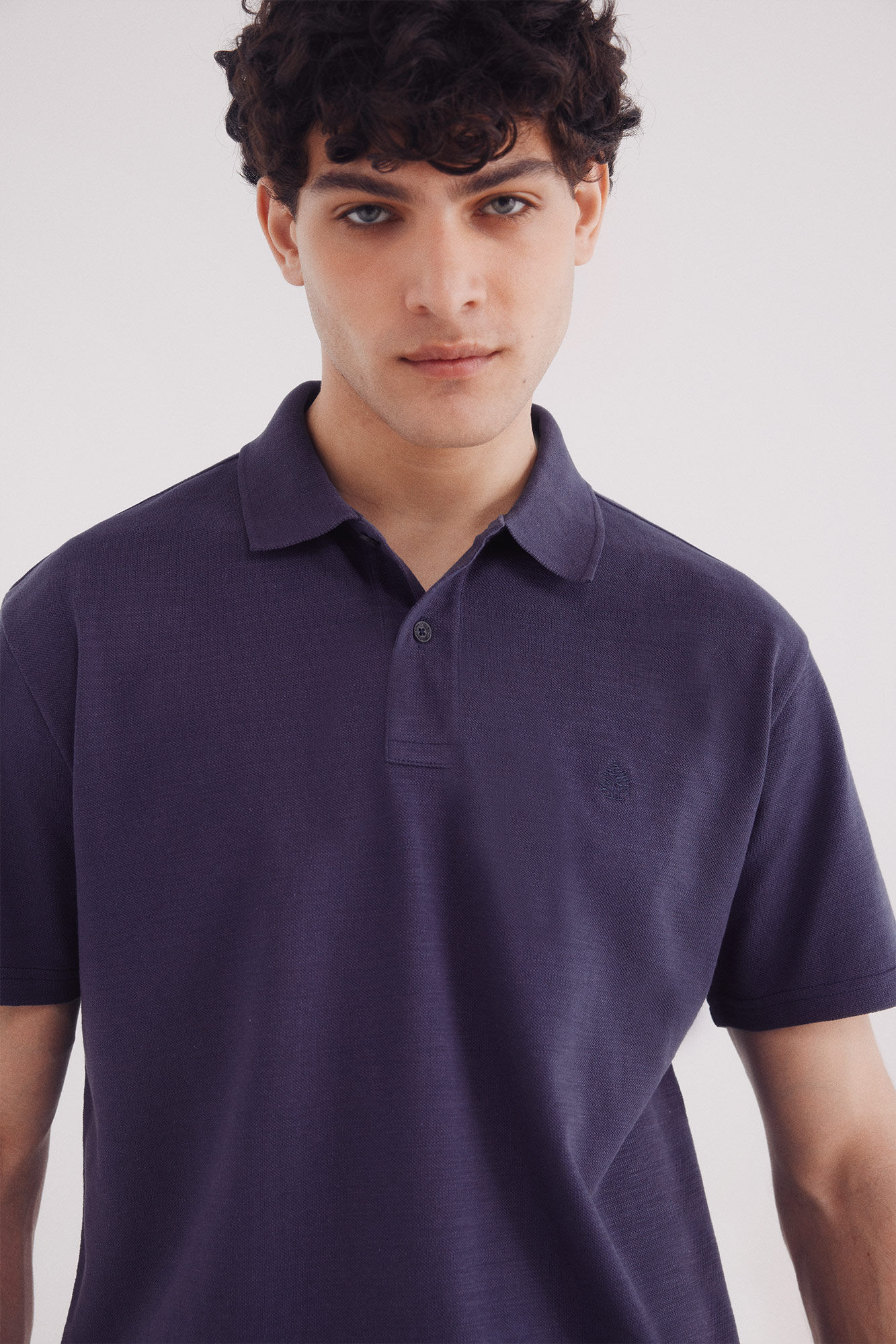 Springfield Polo piqu&eacute; fantas&iacute;a color regular fit azul