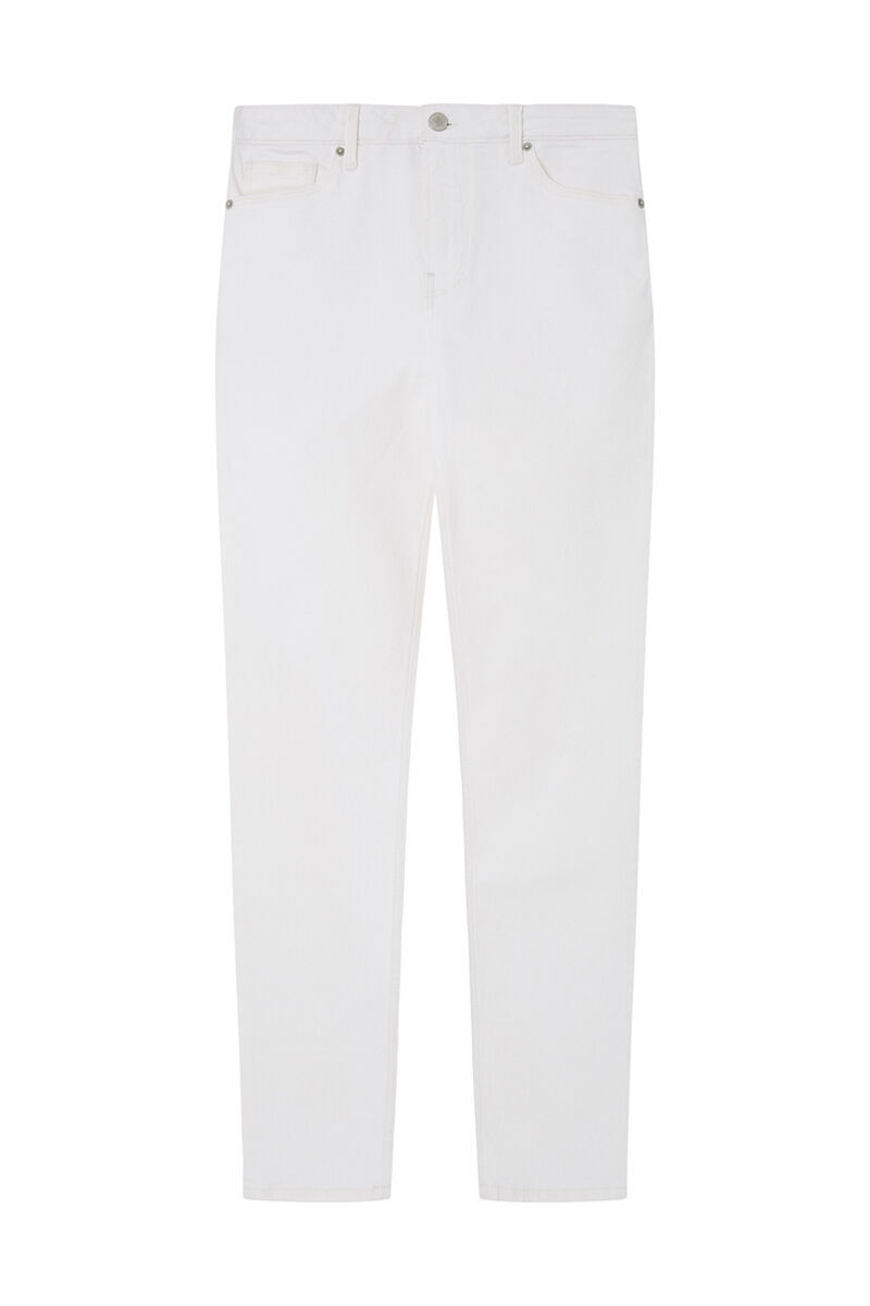 Springfield Jeans color slim cropped blanco