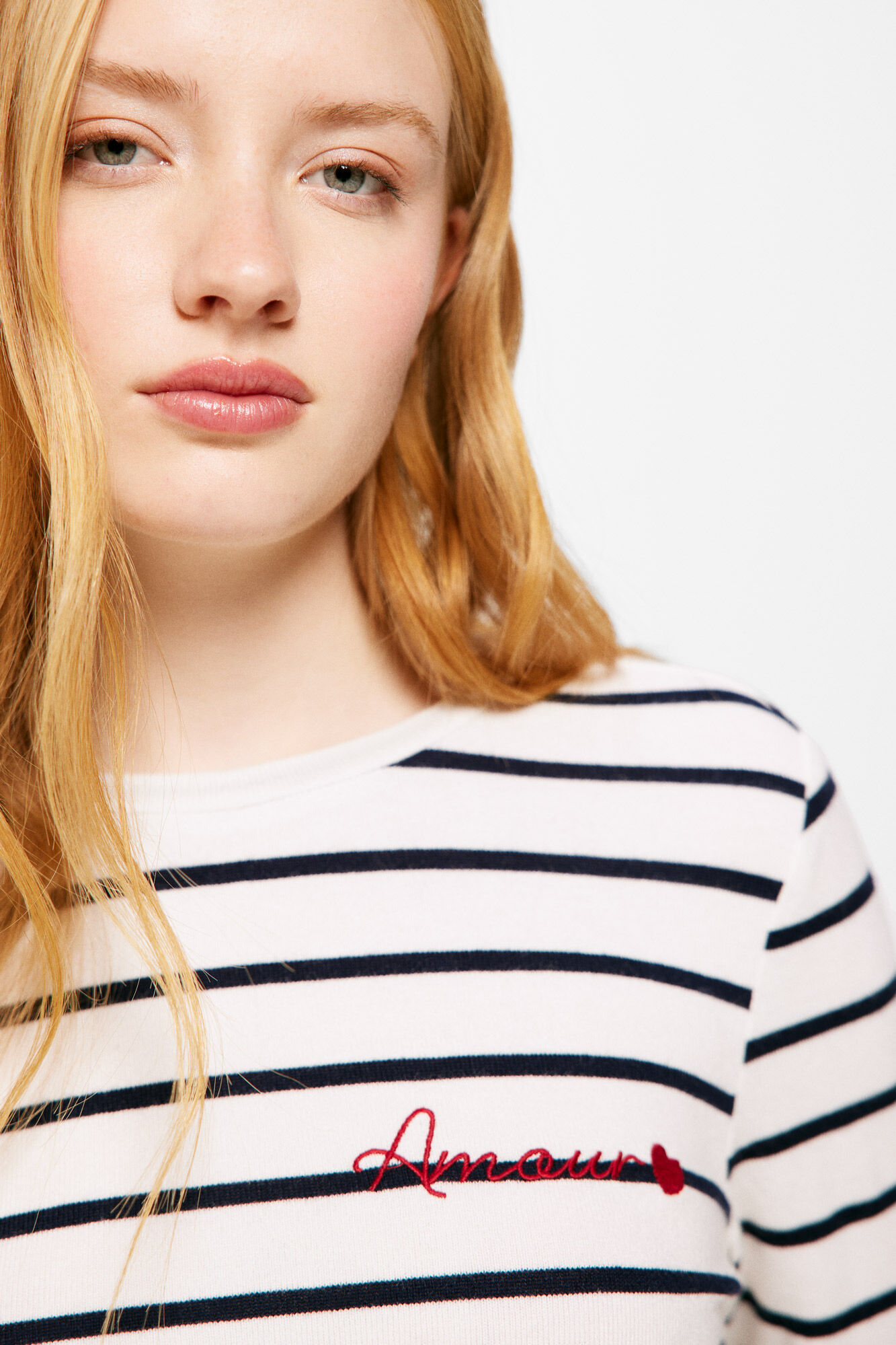 Springfield Playera "amour" rayas