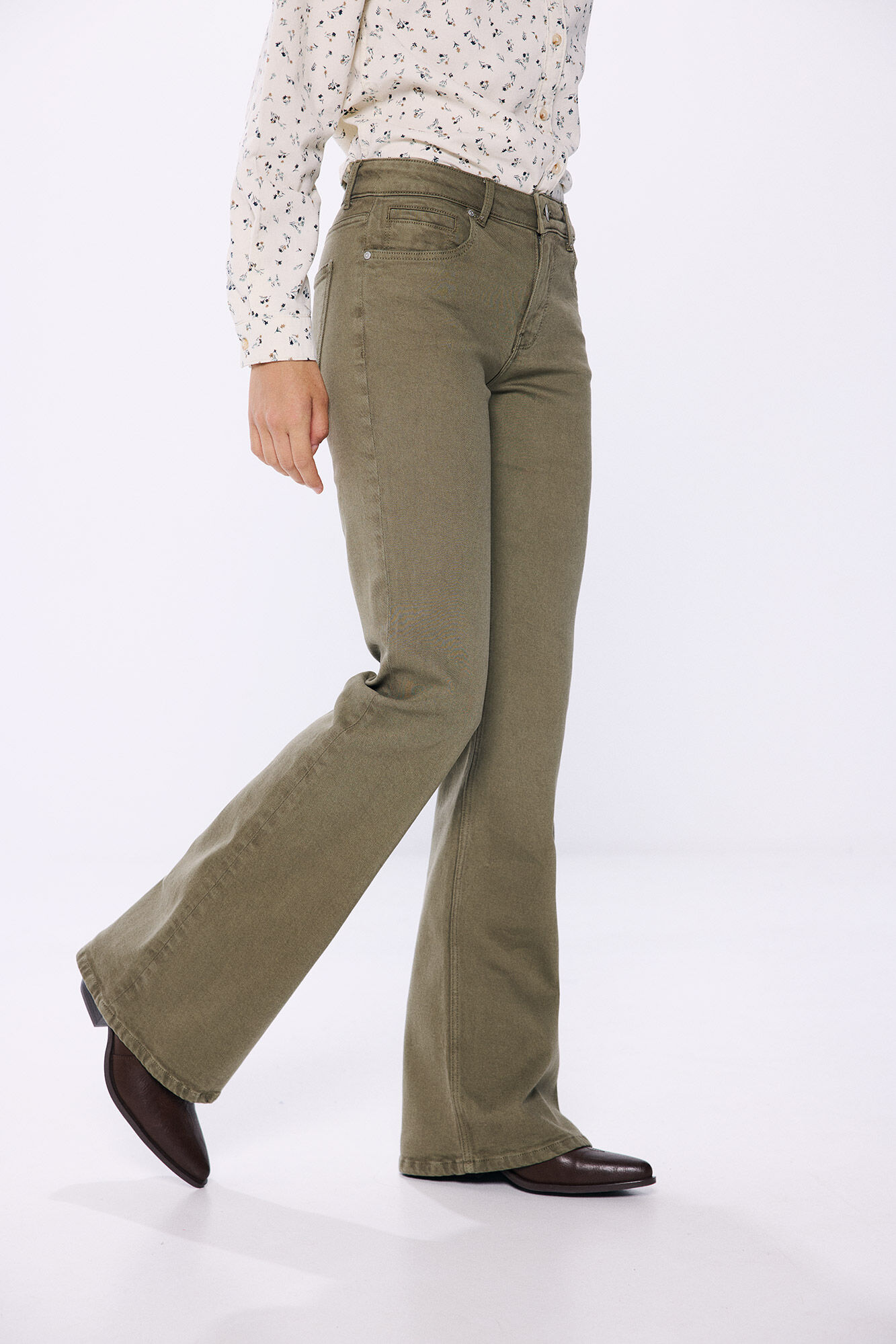Springfield Jeans Flare khaki