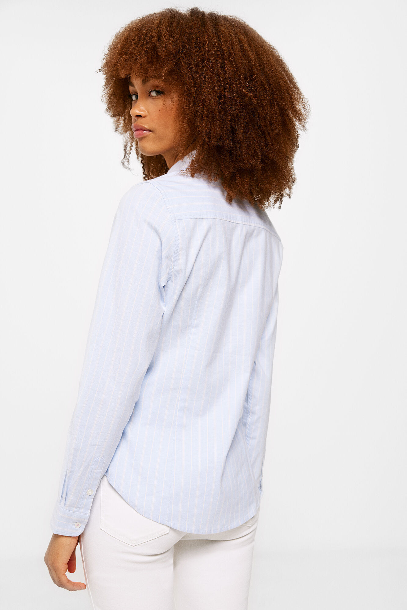 Springfield Camisa Oxford algod&oacute;n azul mezcla