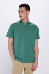 Springfield Polo piqu&eacute; cuello mao verde