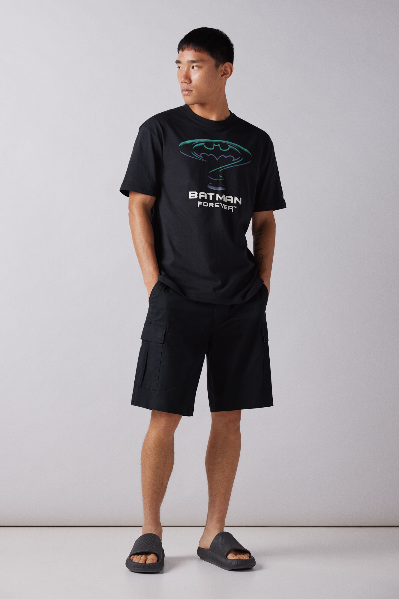 Springfield Playera Batman negro
