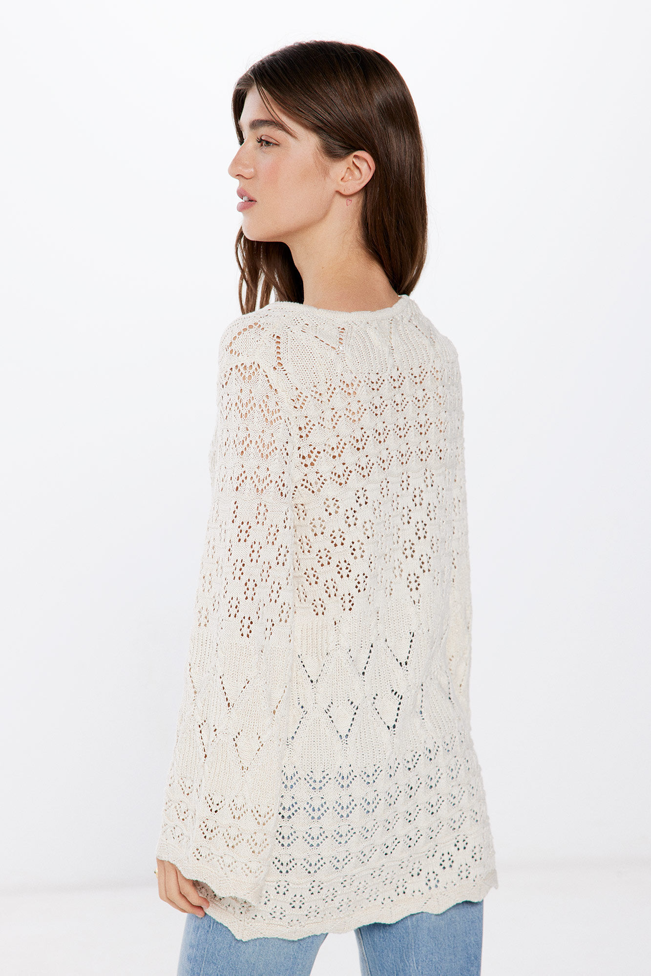 Springfield Cardigan Pointelle natural