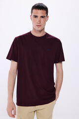 Springfield Playera b&aacute;sica cuello redondo rojo