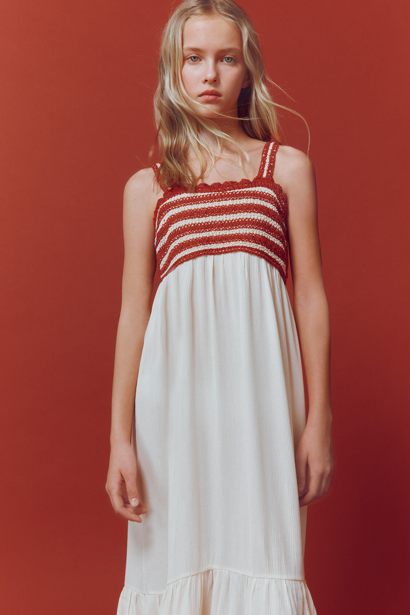 Springfield Kids Vestido Menorca blanco
