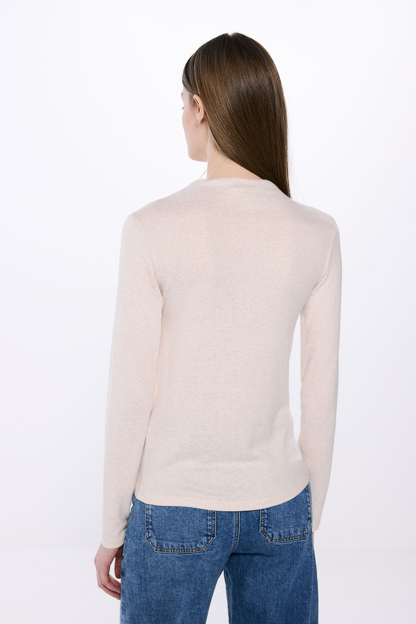 Springfield Playera cuello perkins tacto suave caf&eacute;