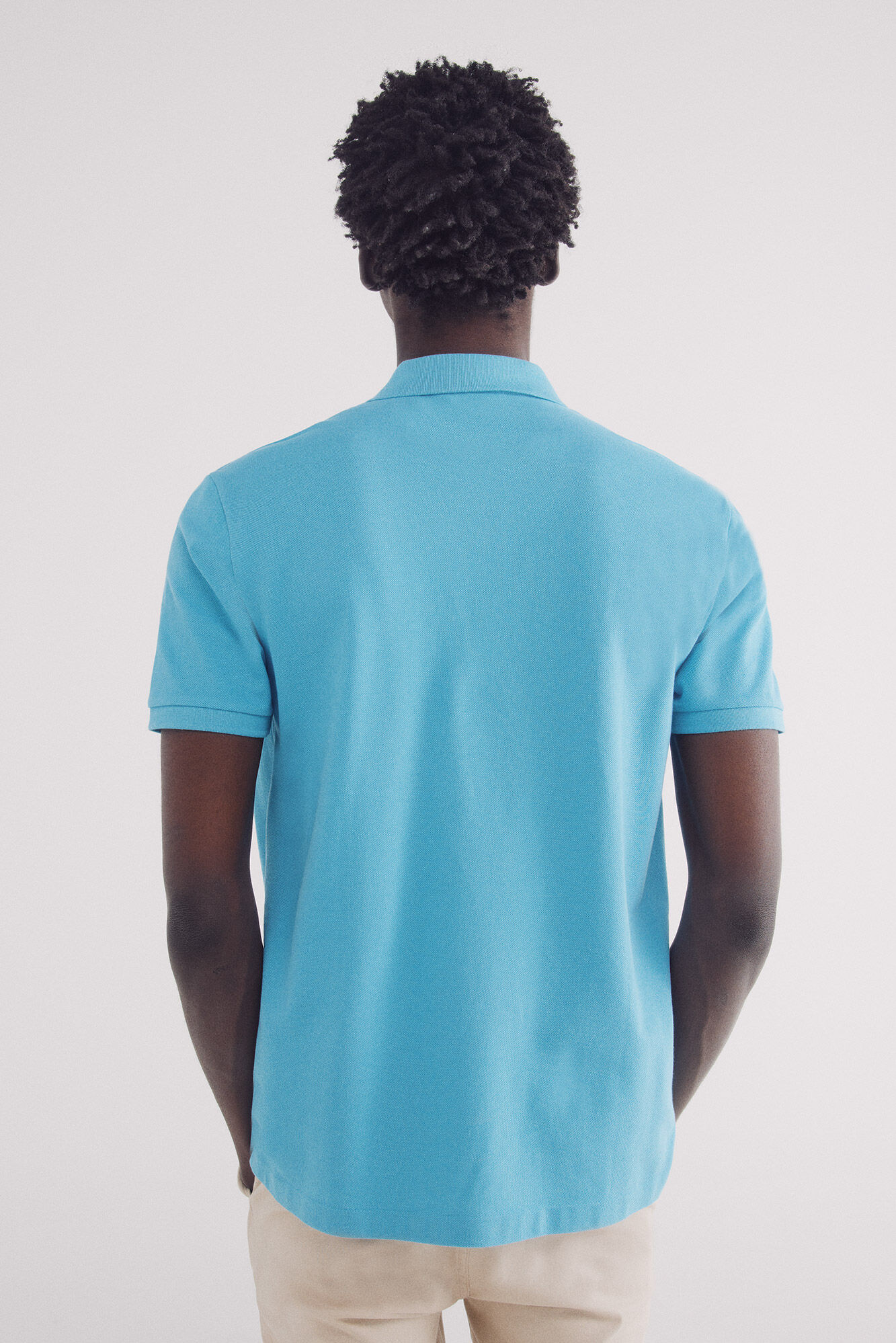 Springfield Polo piqu&eacute; b&aacute;sico regular fit turquesa
