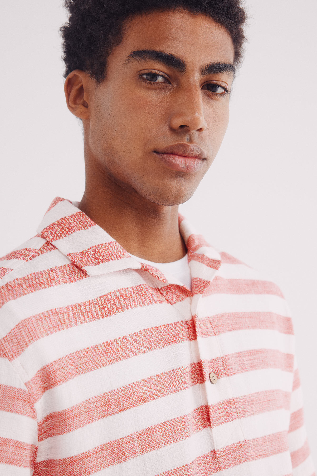 Springfield Polo r&uacute;stico rayas horizontales regular fit rojo