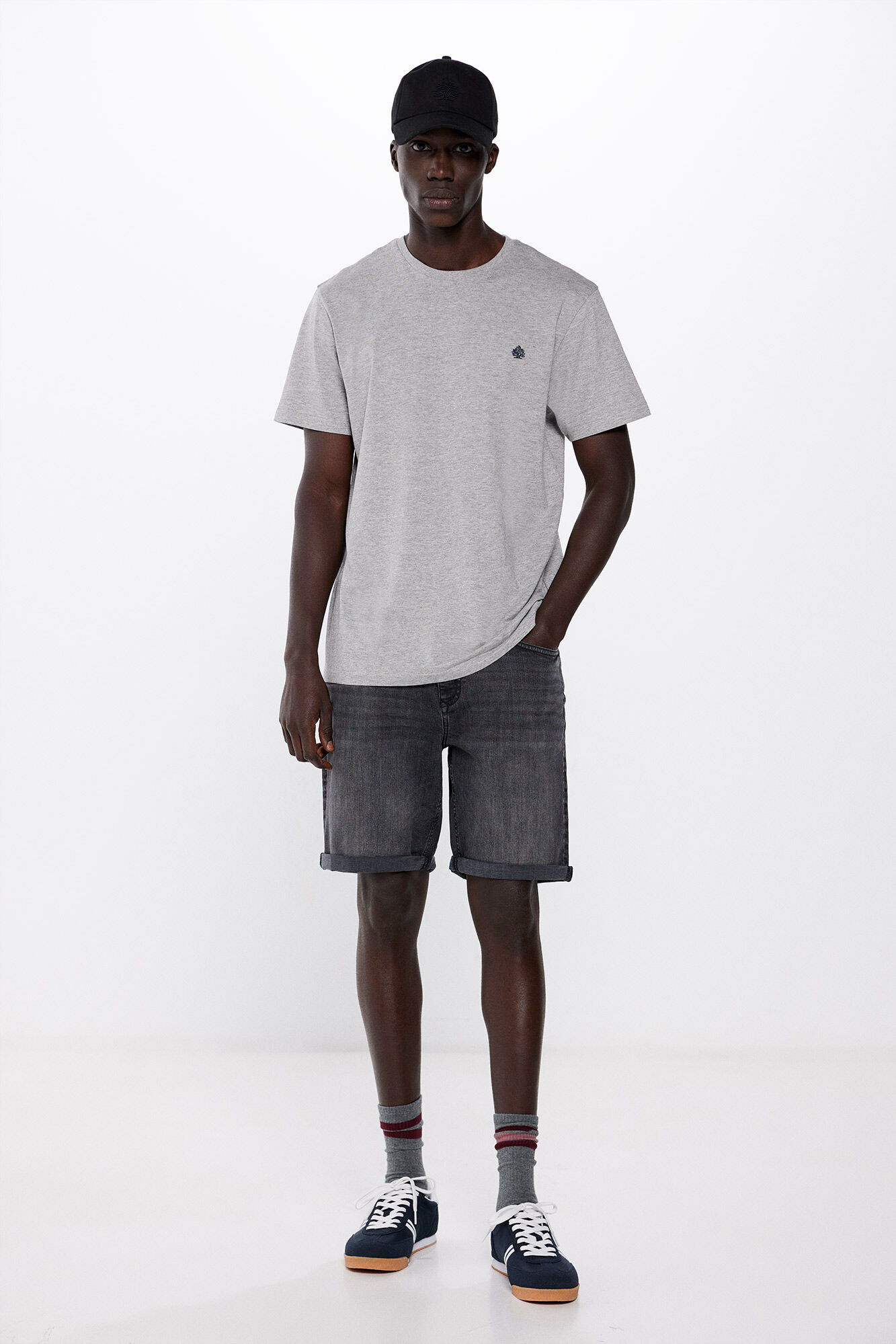 Springfield Bernuda denim slim negra 