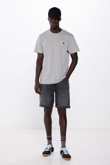 Springfield Bernuda denim slim negra  gris