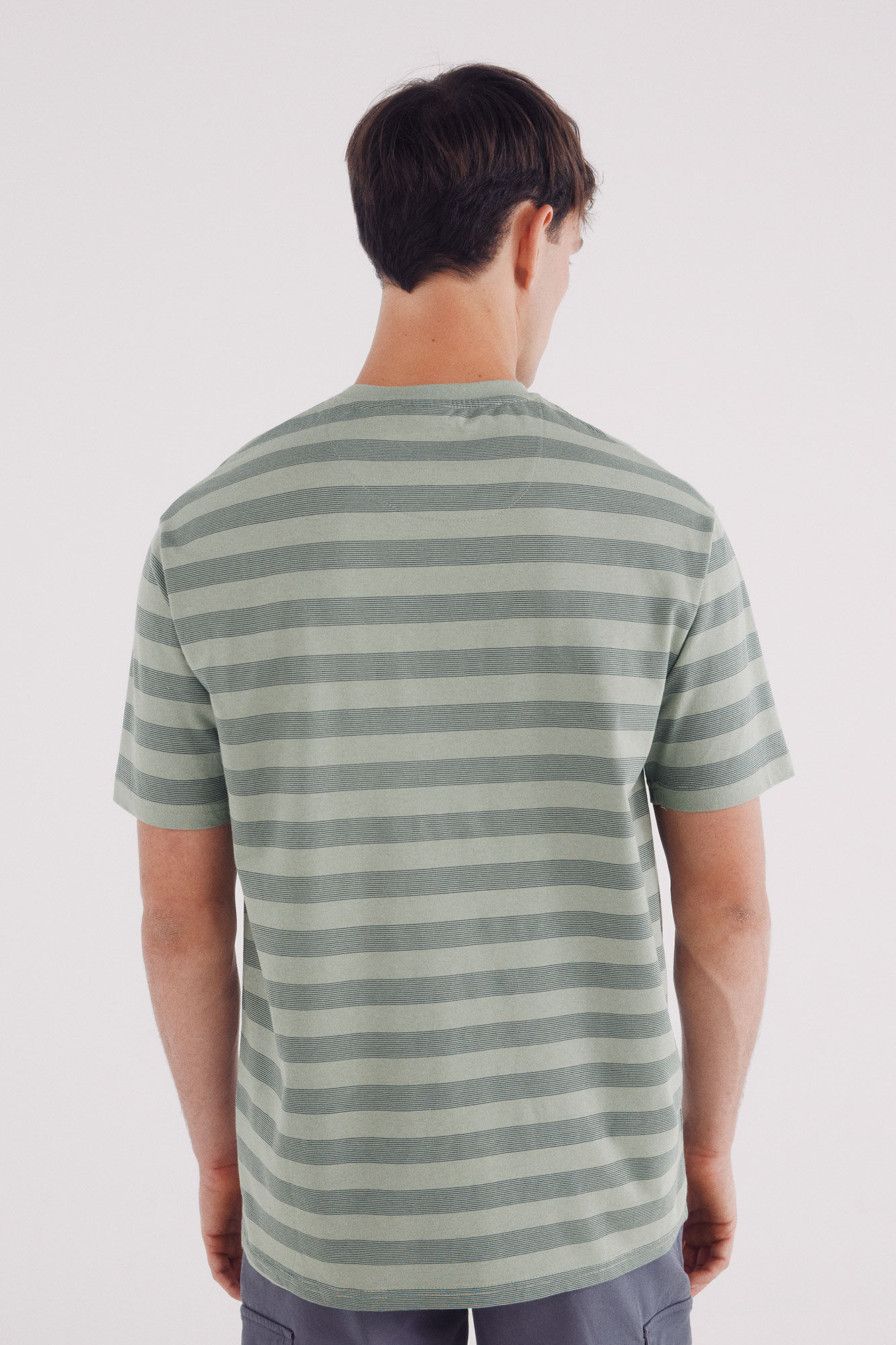Springfield Playera microrraya azul indigo