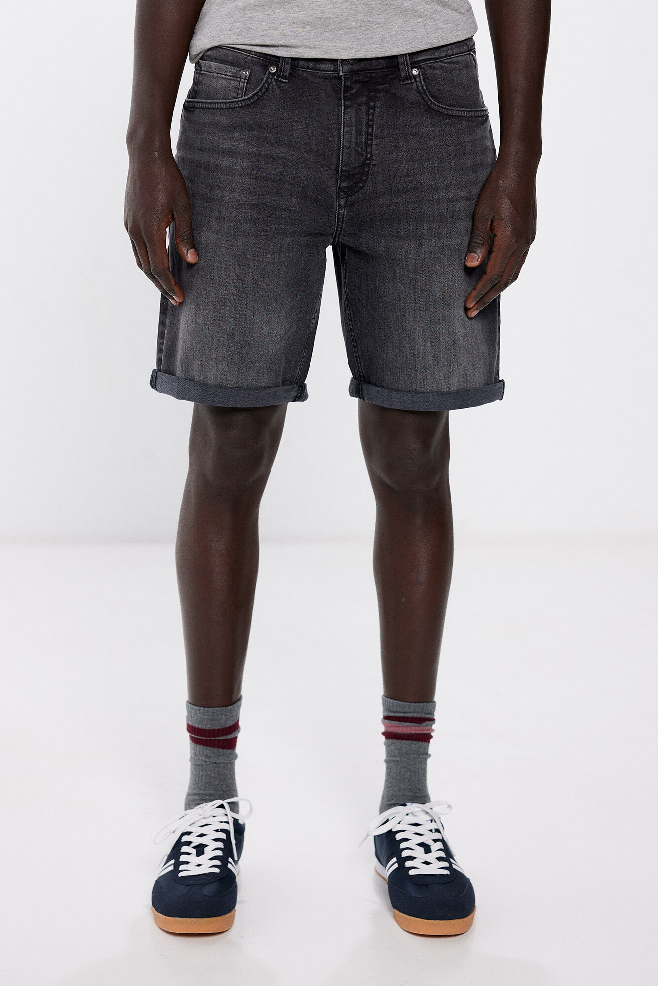Springfield Bernuda denim slim negra 