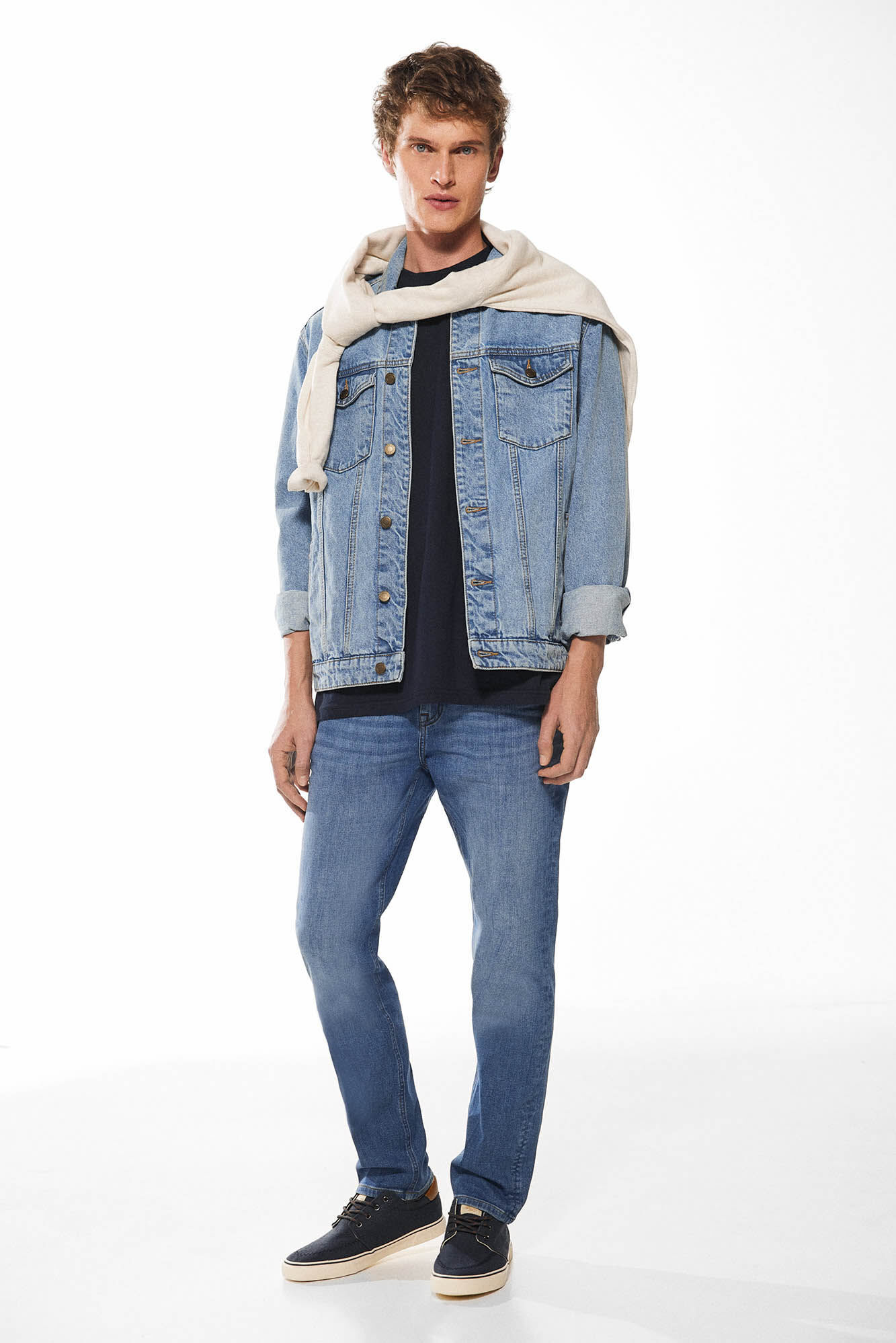 Springfield Jeans slim lavado medio