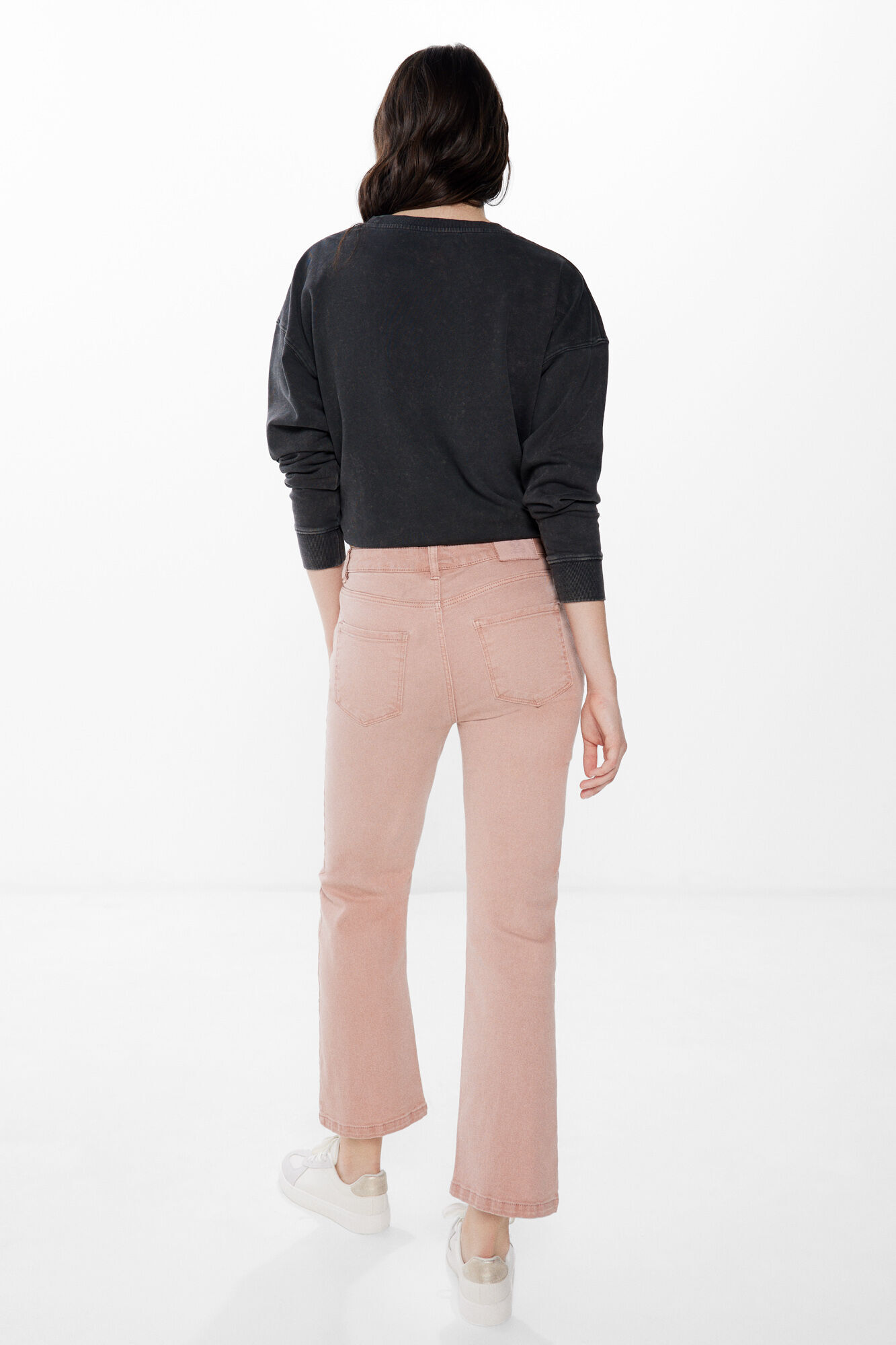 Springfield Jeans color kick flare rosa