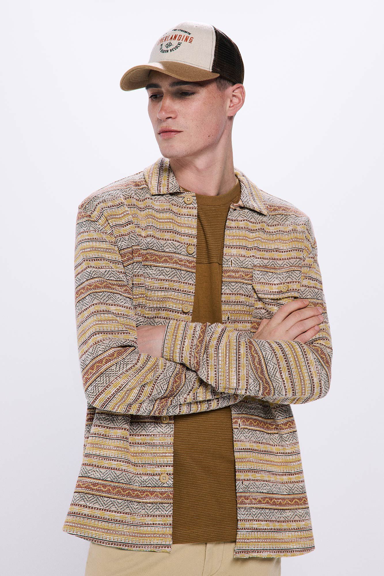 Springfield Camisa jacquard &eacute;tnico