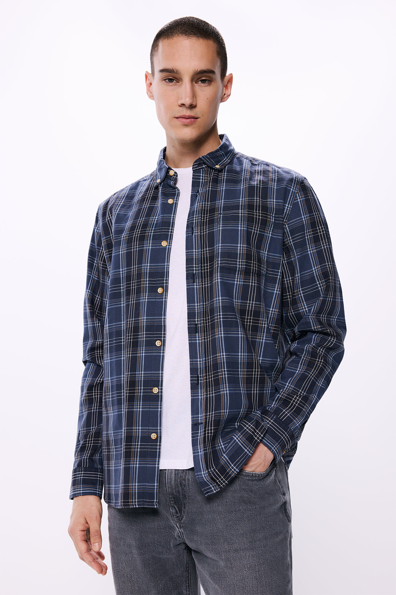 Springfield Camisa franela cuadros