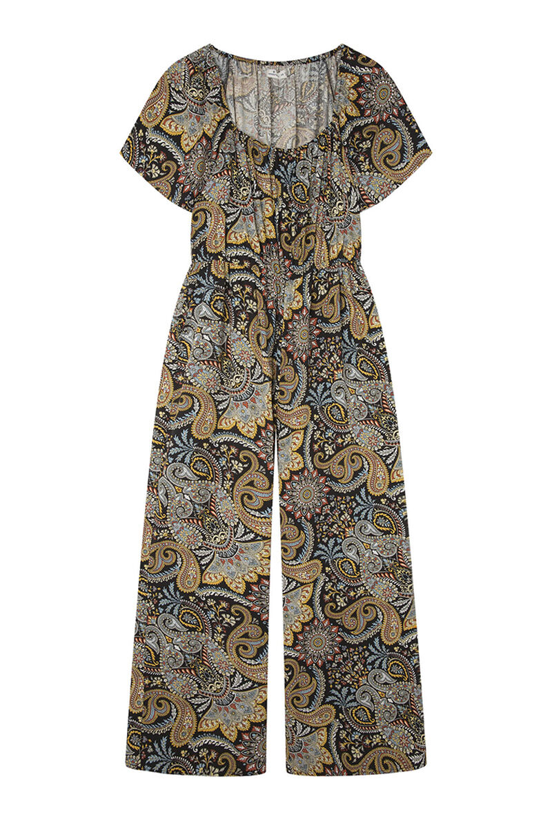 Springfield Jumpsuit halter estampado negro