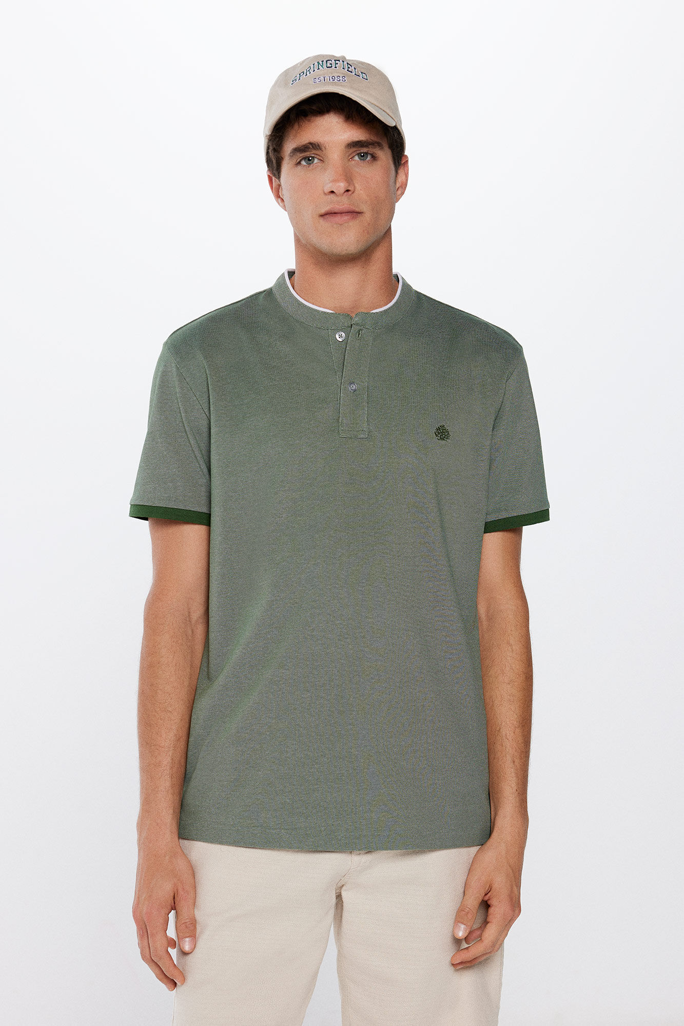 Springfield Polo slim cuello mao