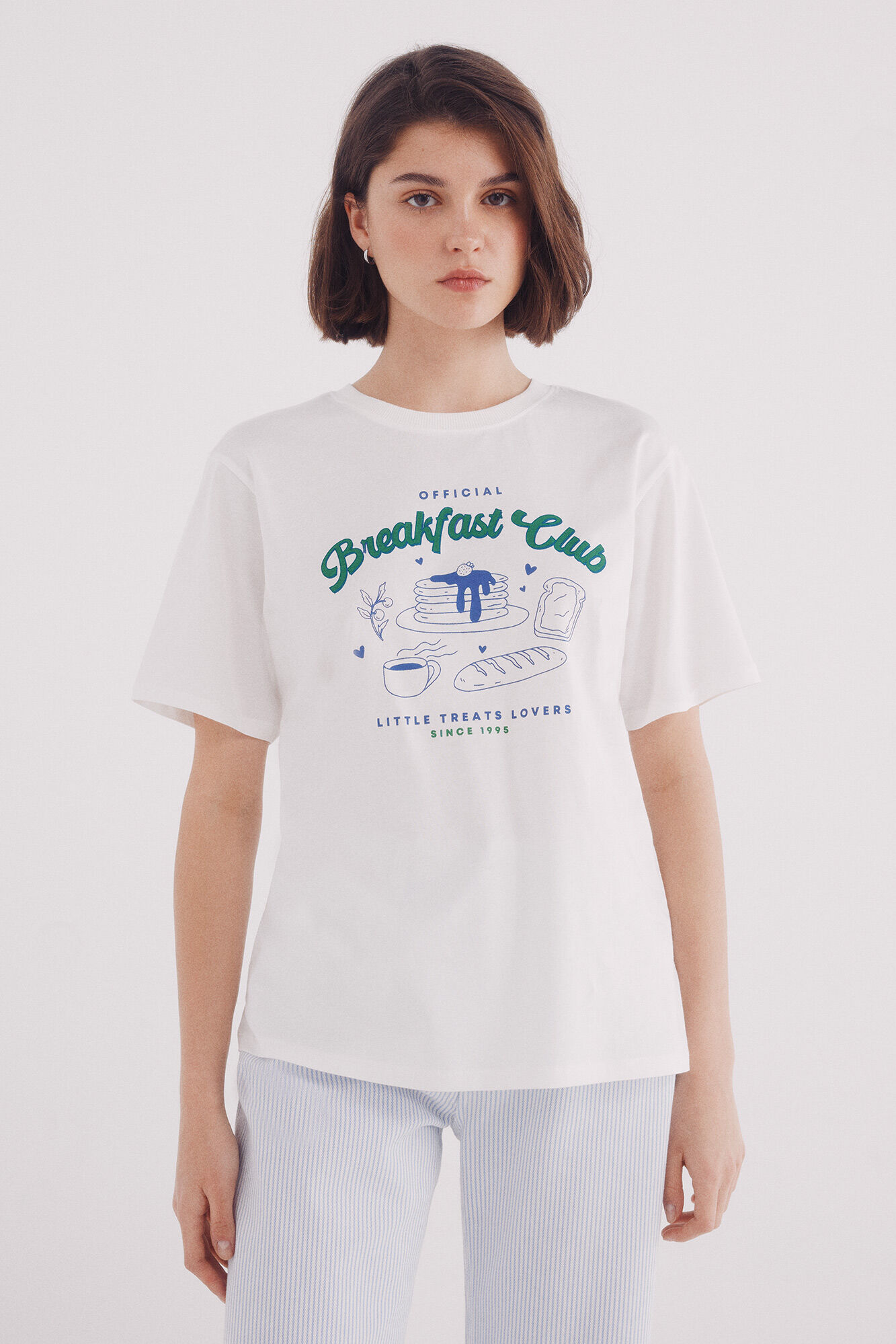 Springfield Playera gr&aacute;fica blanco