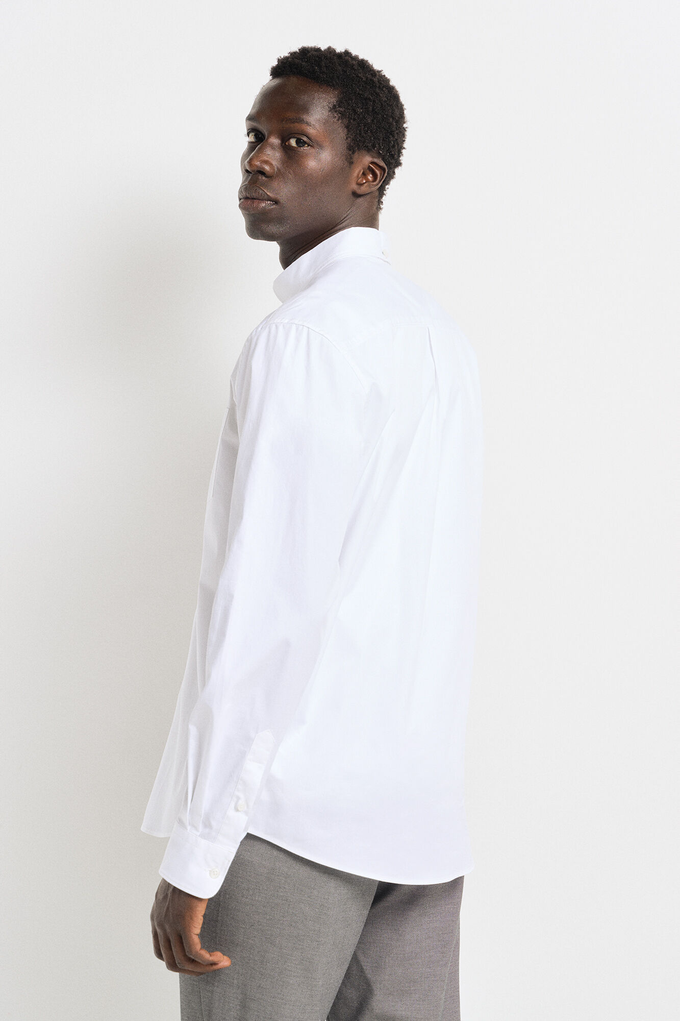 Springfield Camisa vestir tejido el&aacute;stico natural