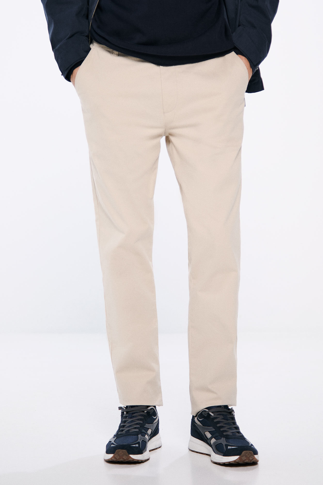 Springfield Pantal&oacute;n chino slim fit color beige