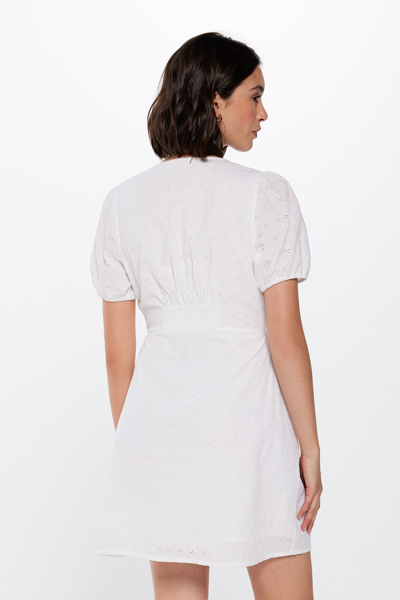Springfield Vestido corto bordados Schiffly