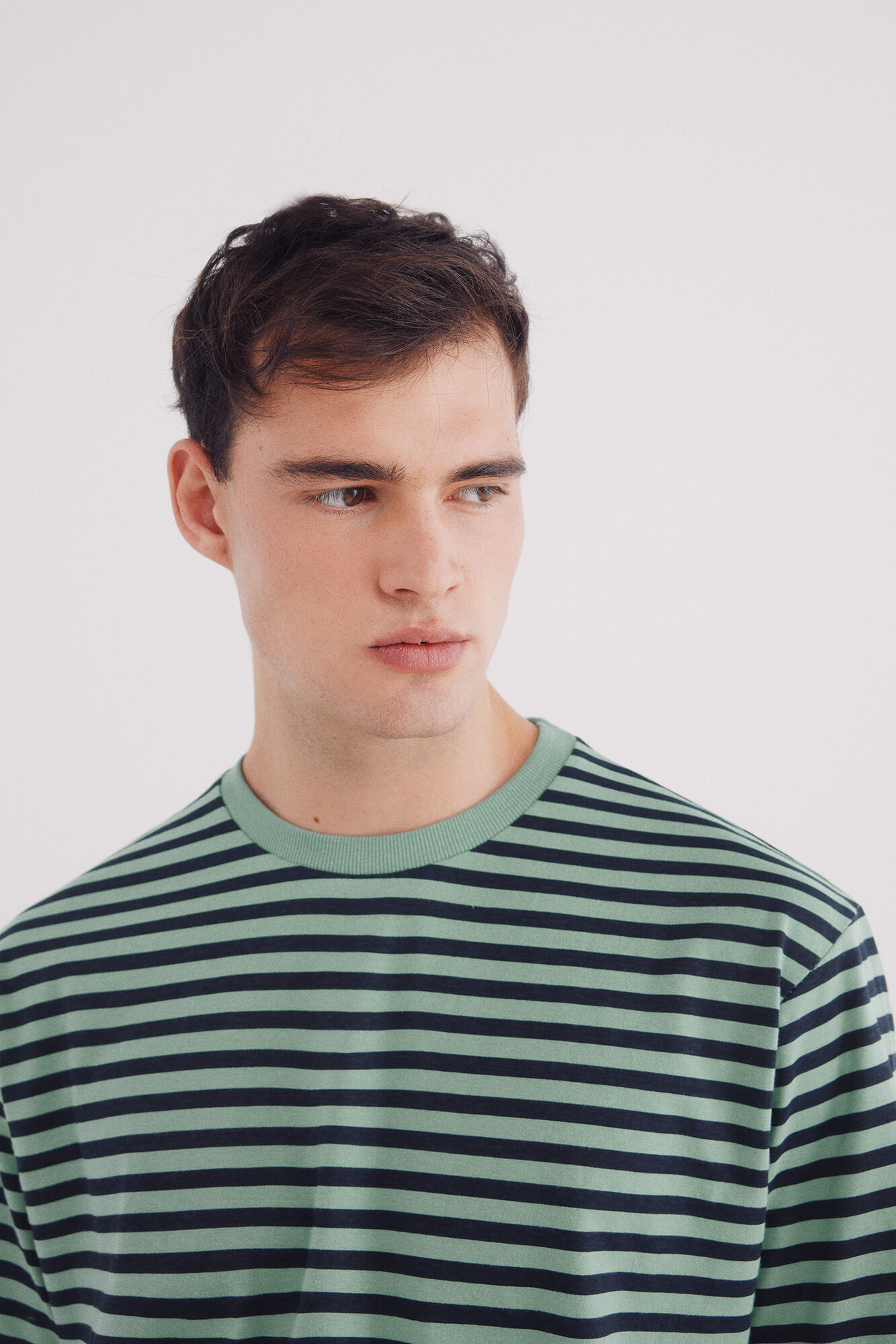 Springfield Playera rayas estampada