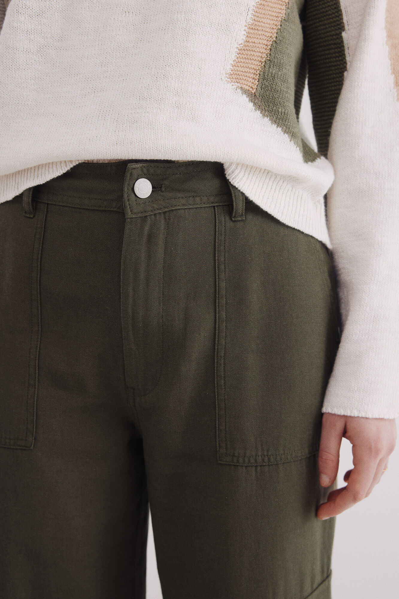 Springfield Pantal&oacute;n cargo ligero khaki