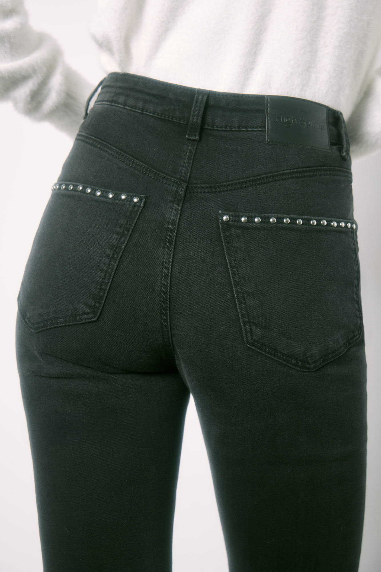 High Spirits Jeans Flare 0018 negro