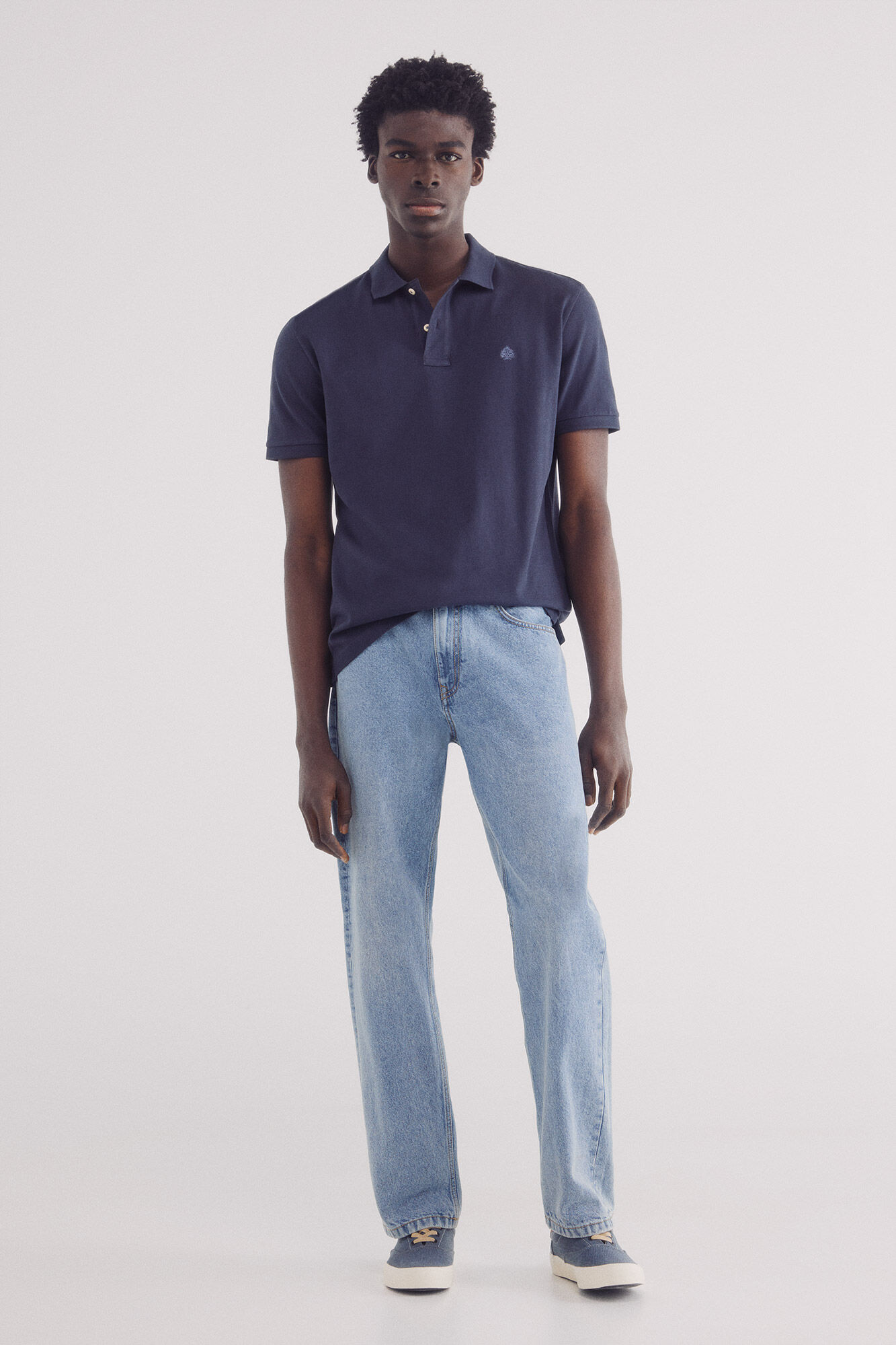 Springfield Polo piqu&eacute; b&aacute;sico regular fit azul