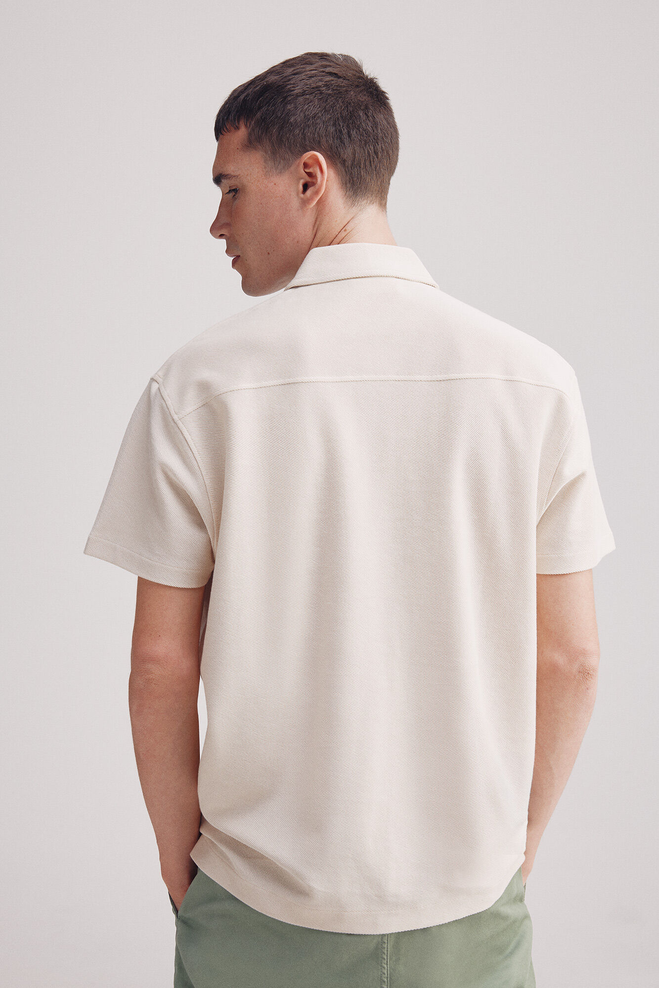 Springfield Polo estructura bolsillo regular fit blanco