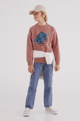 Springfield Kids Sudadera arbol ni&ntilde;o rosa