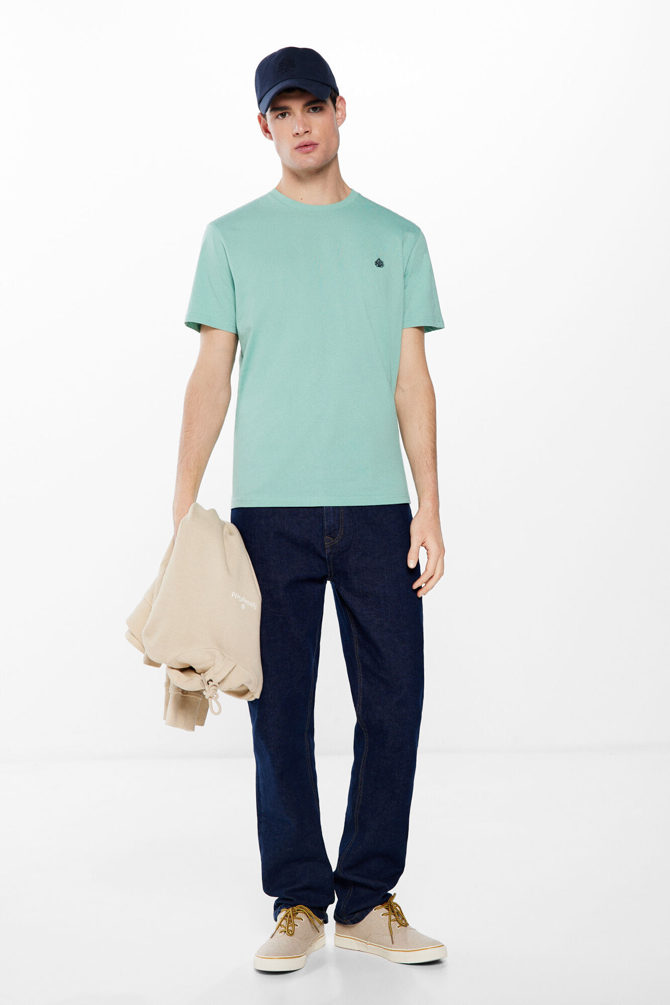 Springfield Playera b&aacute;sica &aacute;rbol verde
