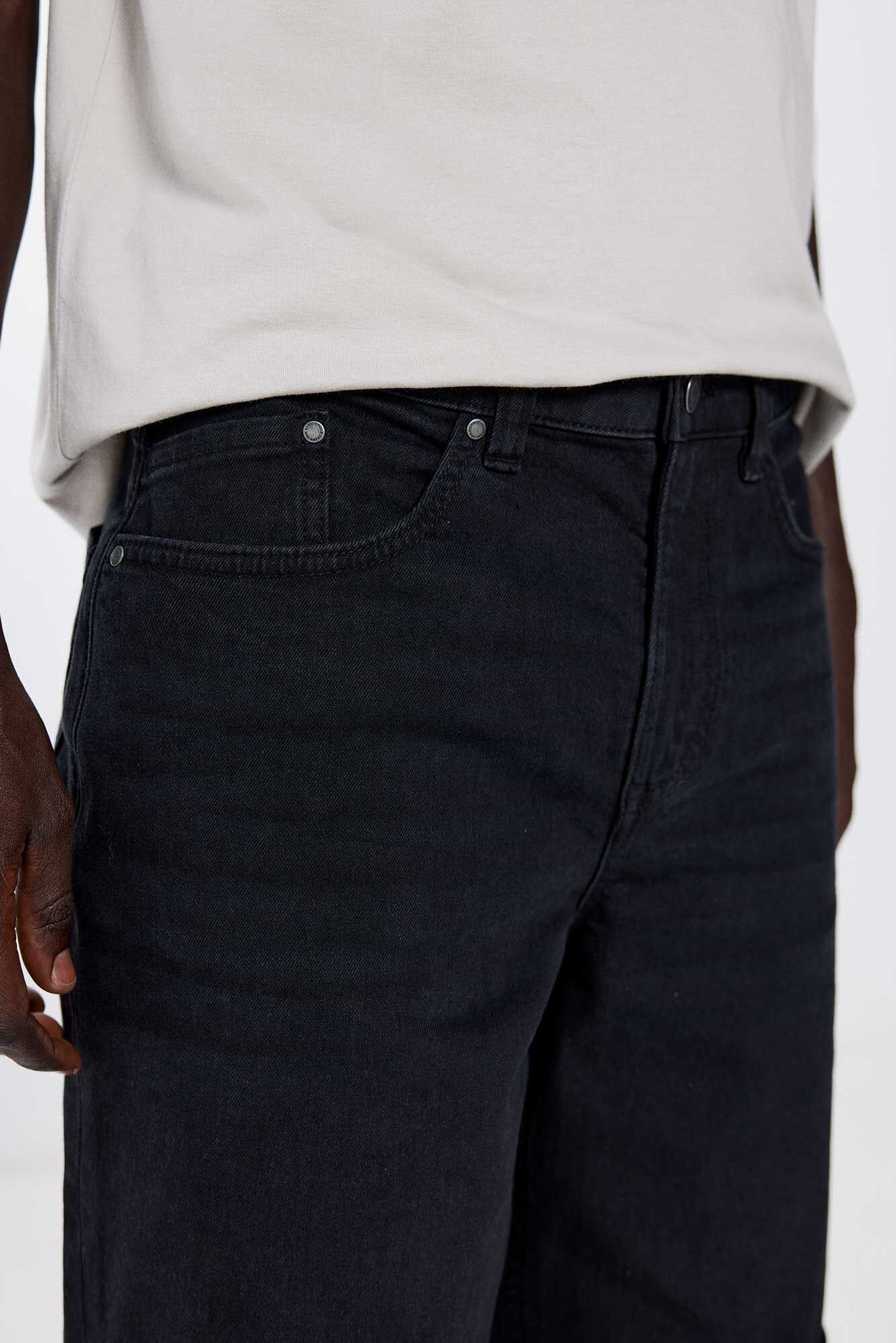 Springfield Bermuda denim b&aacute;sica negra negro