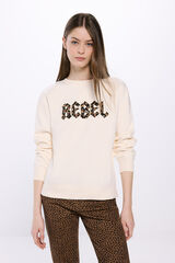 Springfield Sudadera "Rebel" blanco