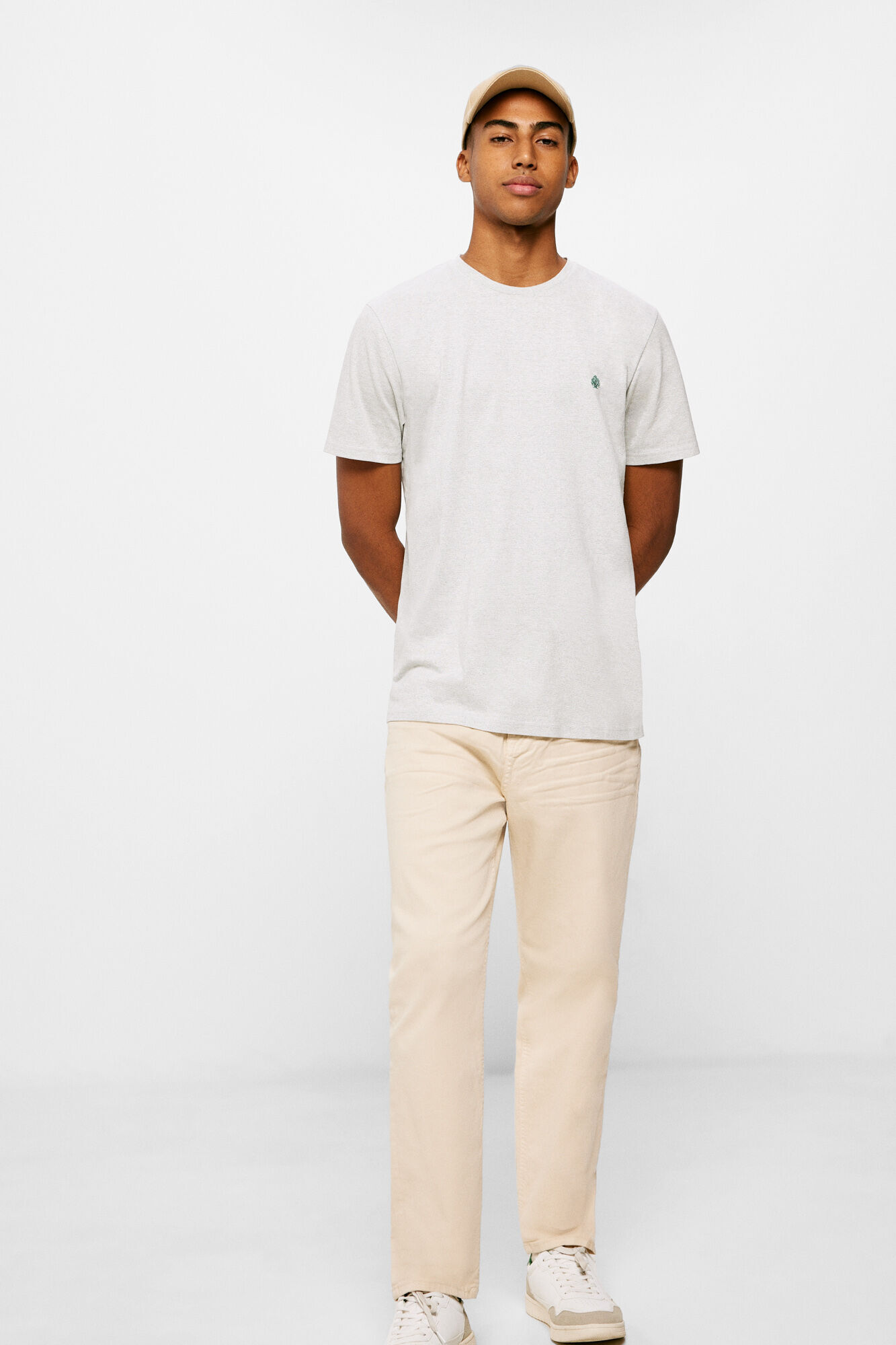 Springfield Playera falso liso verde