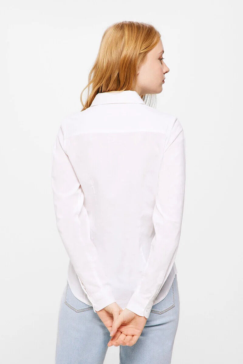 Springfield Blusa entallada algod&oacute;n natural